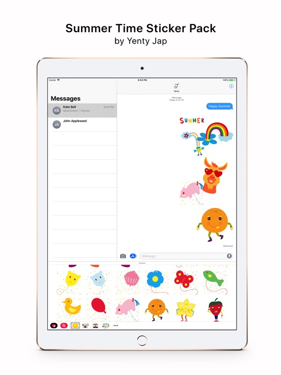 Screenshot #1 for Summer Time Sticker Pack