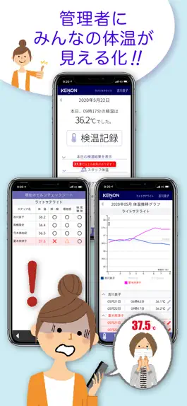 Game screenshot KE.N.ON〜簡単検温管理アプリ〜 apk