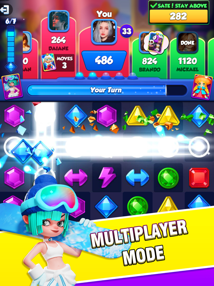 Jewel Party- Match 3 PVP