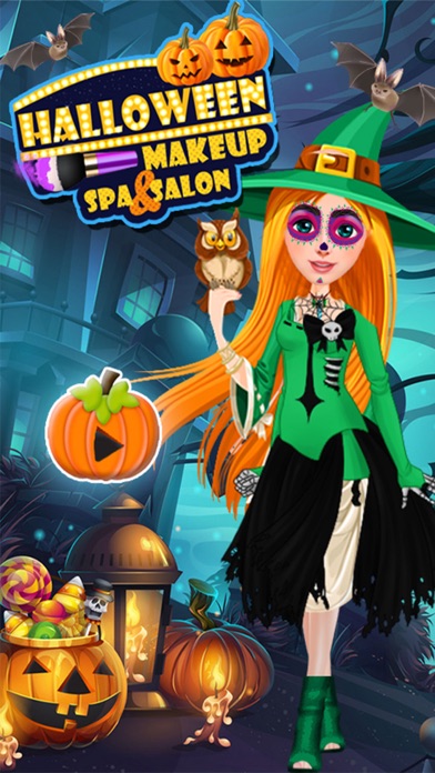 Halloween Makeup & Spa Salon Screenshot