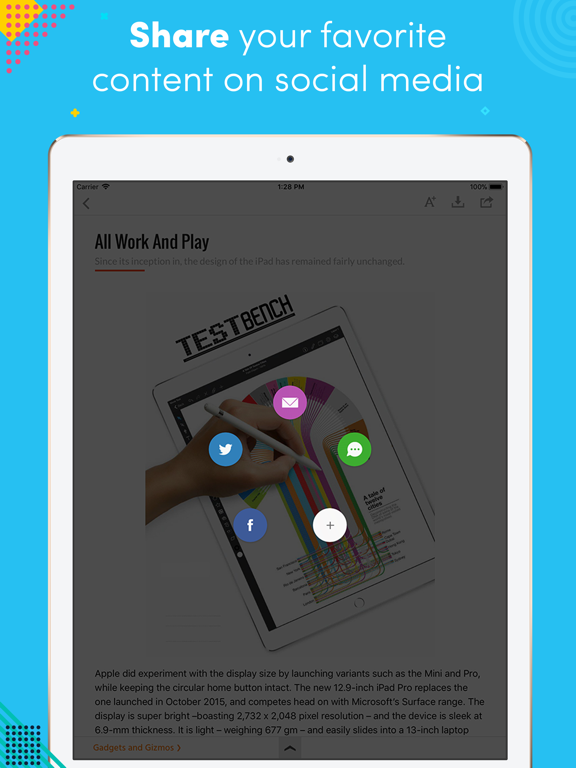 Gadgets & Gizmos iPad screenshot 5 - News app
