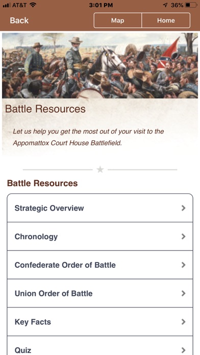 Appomattox Battle App Screenshot
