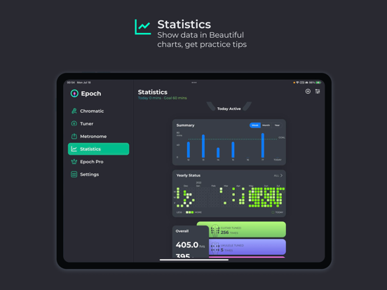 Epoch - Guitar Tuner iPad screenshot 4 - Music app