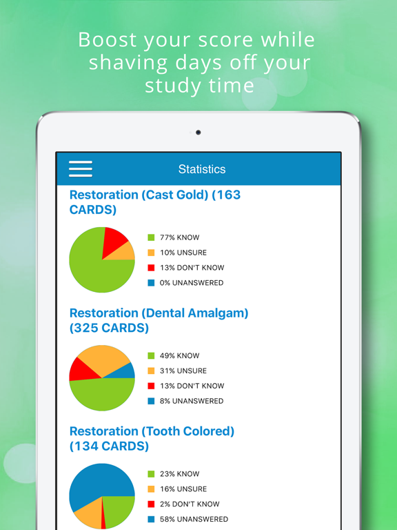 Operative Dentistry Cram Cards iPad screenshot 4 - Education app