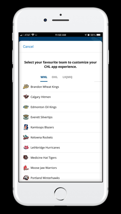 CHL: Official App Screenshot