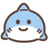 cute shark sticker icon