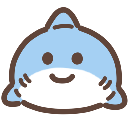 cute shark sticker