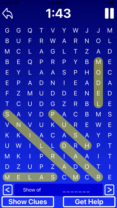 Cross Search Word Puzzles Screenshot