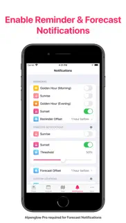 alpenglow: sunset prediction iphone screenshot 3