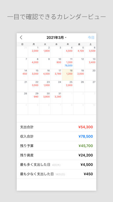 DAILY PAY - 予算管理家計簿 screenshot1