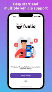 fuelio - gas log, mpg iphone screenshot 2