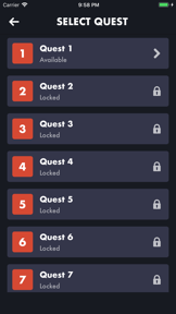 Quest: Search letter find word screenshot