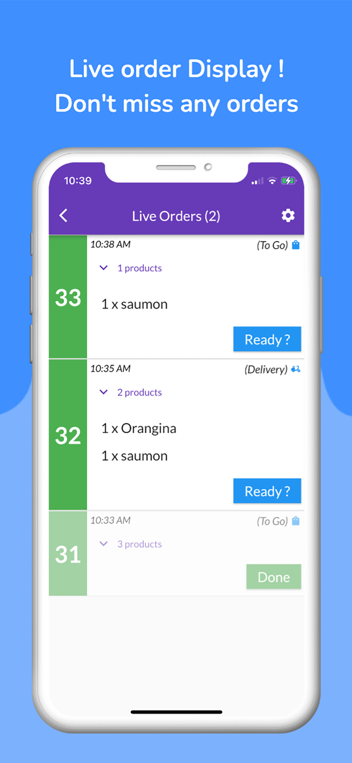 Take orders POS Print System