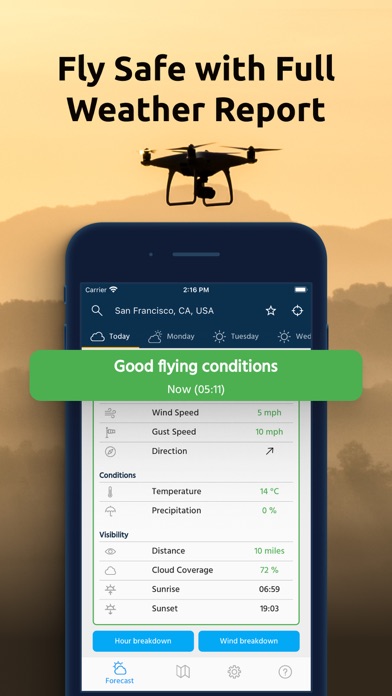 Dronecast - Weather for Drones Screenshot