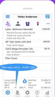 invoice jobs iphone screenshot 2