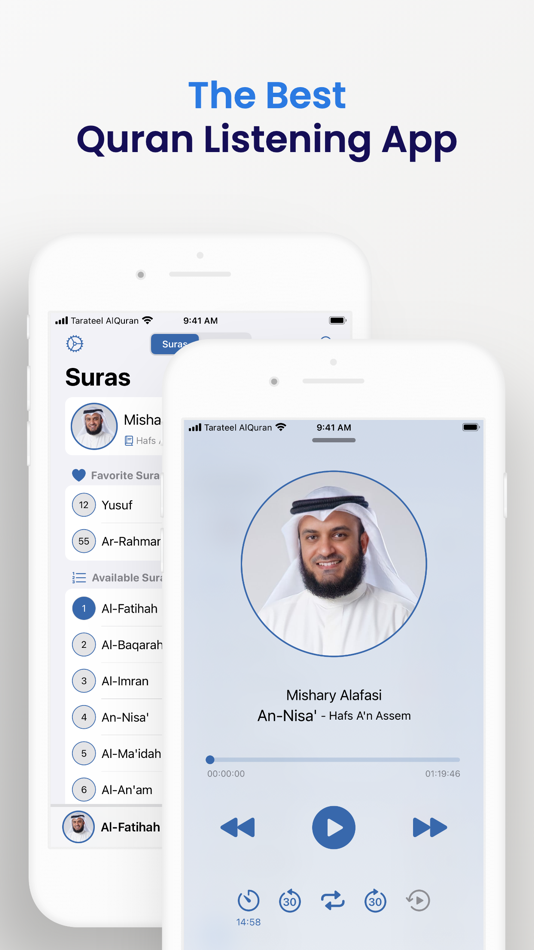 #1. Tarateel AlQuran تراتيل القرآن (iOS) 由: Mohammed Faruq Aboalisr