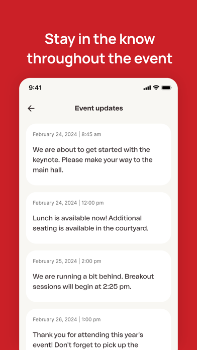 PLASTICS Events Screenshot