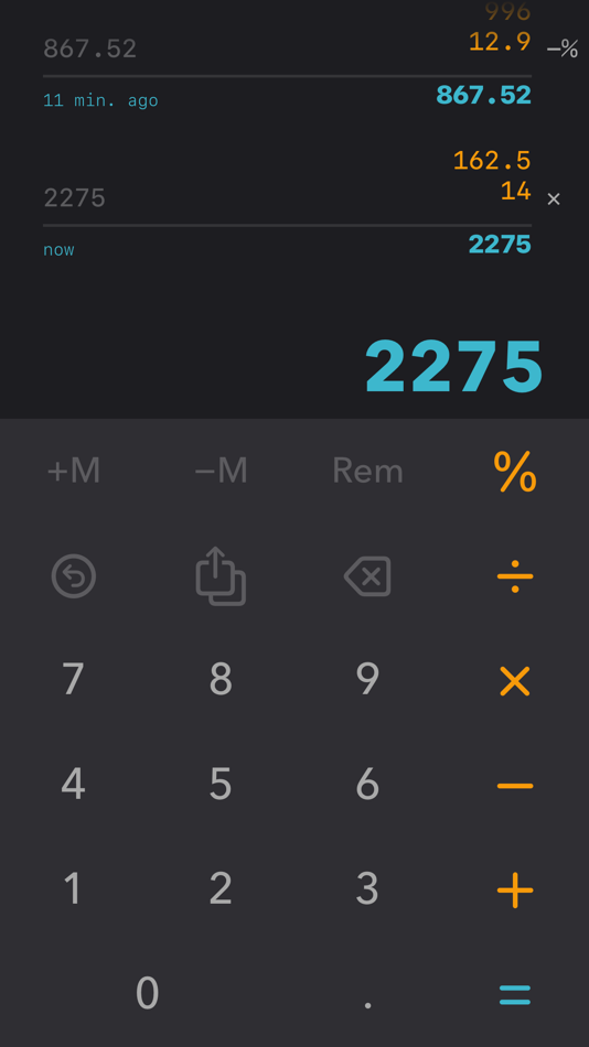 #2. Calculator (iOS) 来自: HurryApp LTD