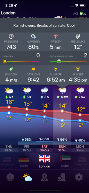 ‎WEATHER NOW ° - Local Forecast Screenshot