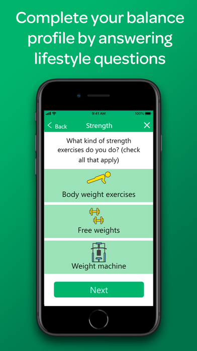 Zibrio BalanceCoach Screenshot