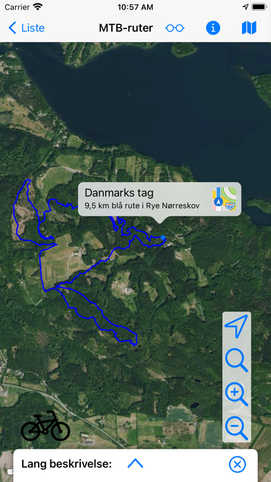 Mountainbikeruter i Danmark Screenshot