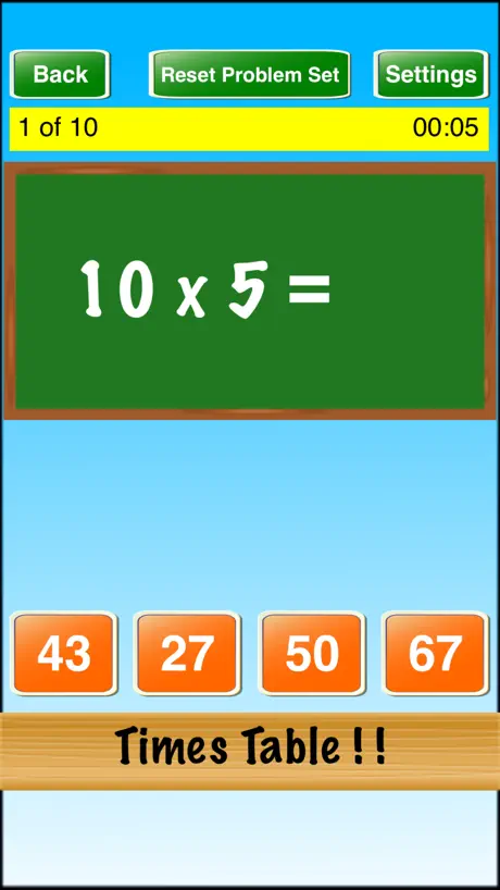 Times Table ! !