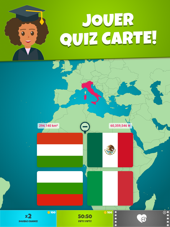 Screenshot #4 pour Drapeaux du Monde 2: Carte