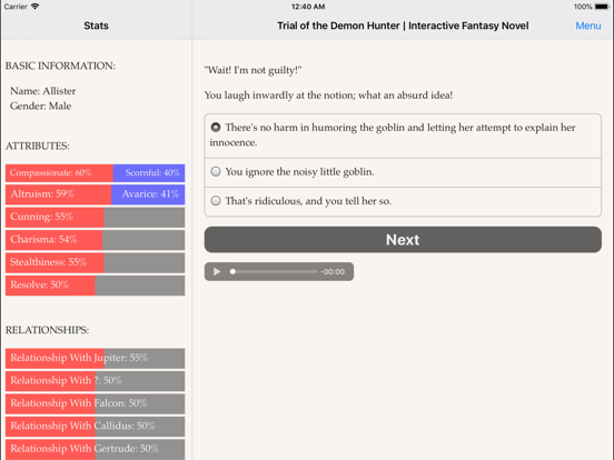 Trial of the Demon Hunter iPad app afbeelding 4