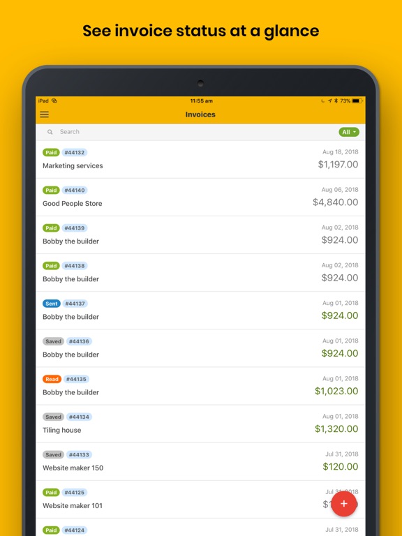 Invoice Bee Estimate Maker 2Go iPad screenshot 5 - Business app