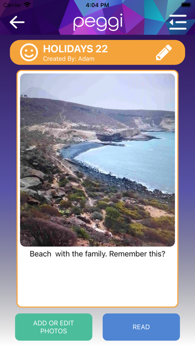 Peggi App Screenshot