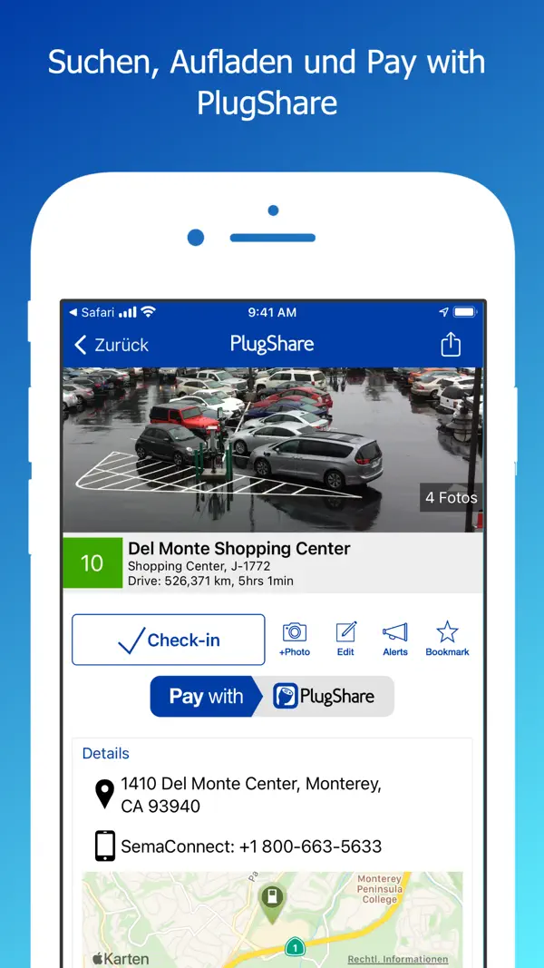 PlugShare: Electroauto Laden Screenshot 4