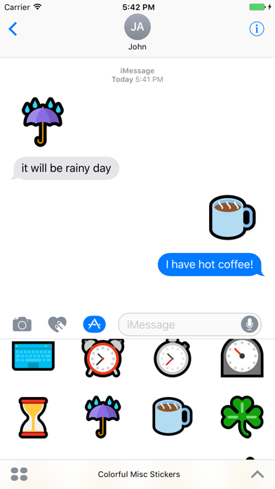 Screenshot #2 pour Colorful Misc Stickers