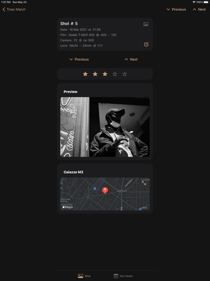 Lightme - Logbook