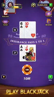 blackjack by murka: 21 classic iphone screenshot 2