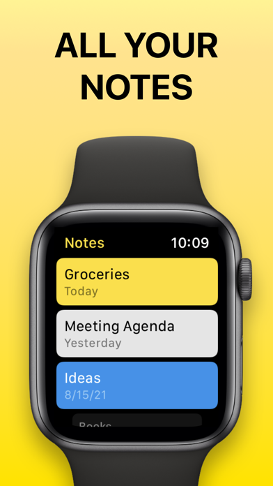 Screenshot #1 pour Notes for Apple Watch