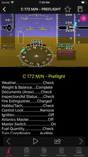 cessna 172 m/n checklist iphone screenshot 3