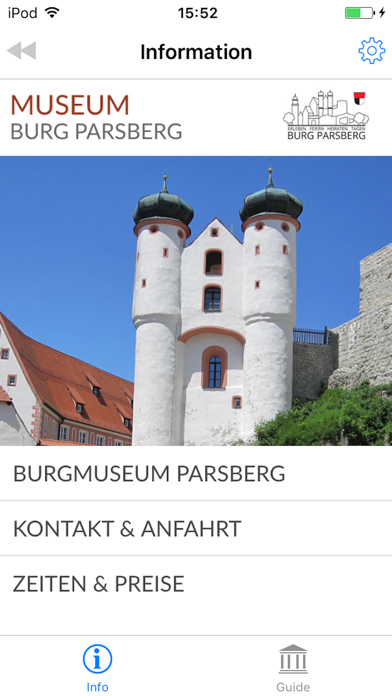 BURGMUSEUM PARSBERG AUDIOGUIDE Screenshot