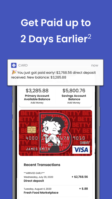 CARD.com Premium Banking Screenshot