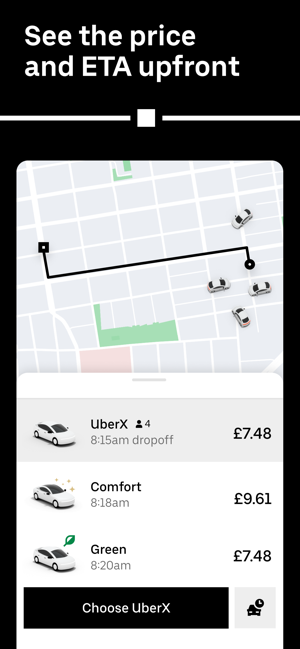 ‎Uber - Request a ride Screenshot