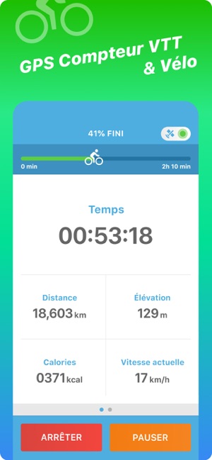 GPS Сompteur VTT & Vélo dans l'App Store