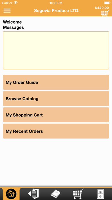Segovia Produce Checkout App Screenshot