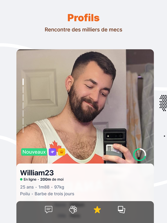 Screenshot #6 pour BEARWWW - Appli de Chat Gay