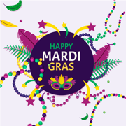 Mardi Gras Carnival Stickers