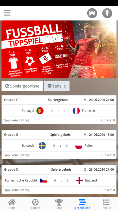 Tippspiel App Screenshot