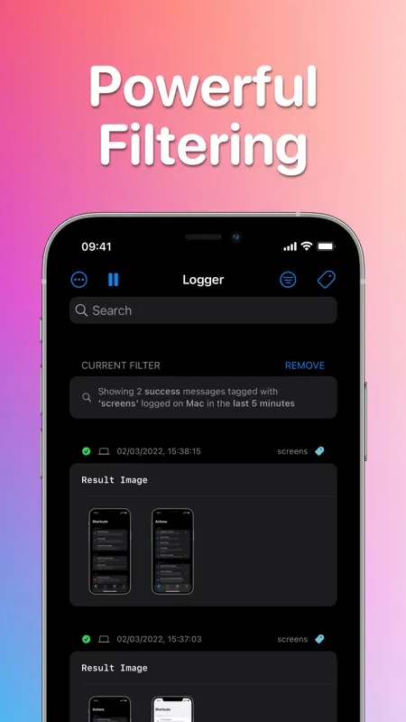 Logger for Shortcuts screenshot 4 of 5
