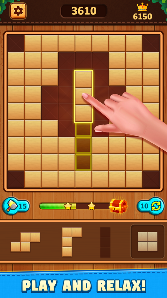 #2. Woody Block Puzzle Game (iOS) Podle: Mrudul Babariya