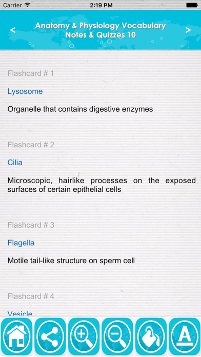 Anatomy & Physiology Vocab App Screenshot