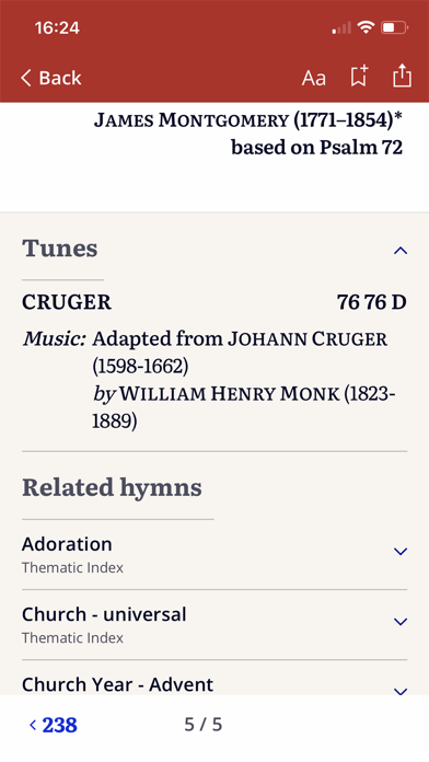 Hymns Ancient & Modern Screenshot