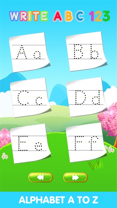 ABC123 English Alphabet Write Screenshot