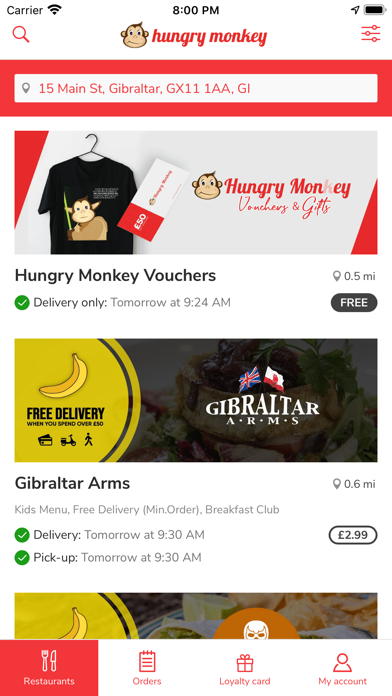 Hungry Monkey Gibraltar Screenshot